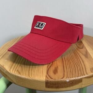 Vintage Y2K Tommy Hilfiger Logo Sporty Tennis Visor Hat - Red OS
